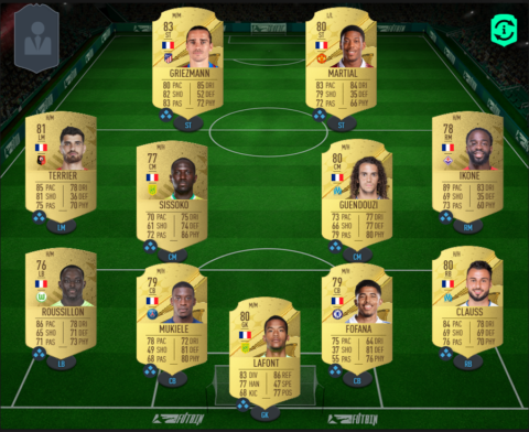 Equipe de France pas chère FIFA 23 10k 100k et 500k