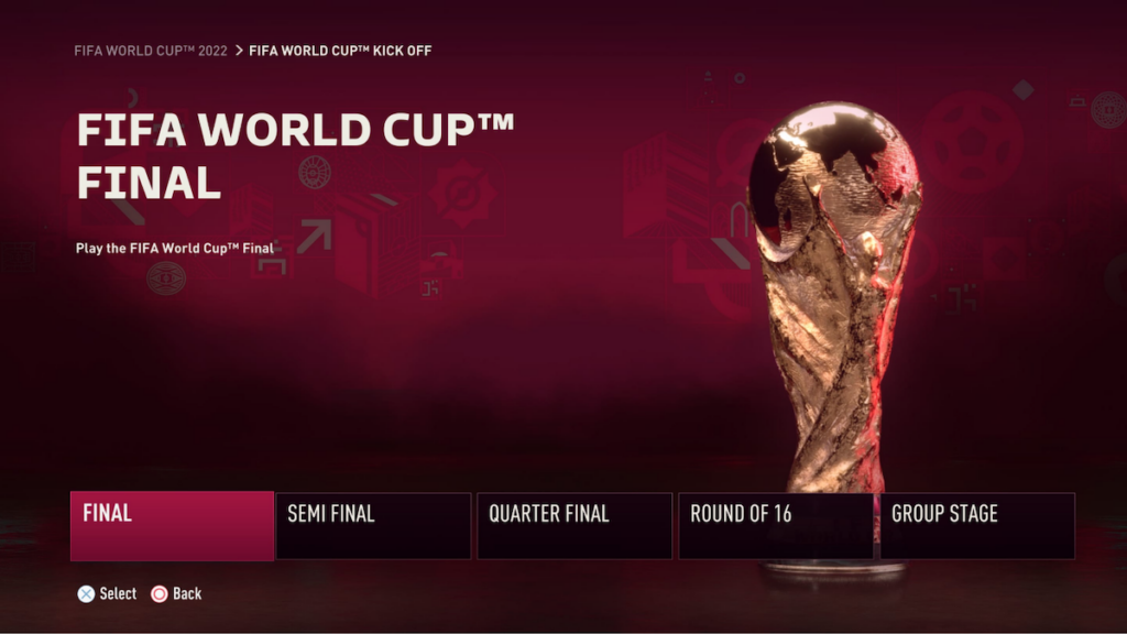 mode de jeu Coupe du Monde FIFA 23