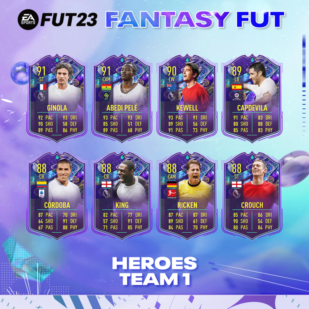 Équipe 1 héros Fantasy FUT FIFA 23