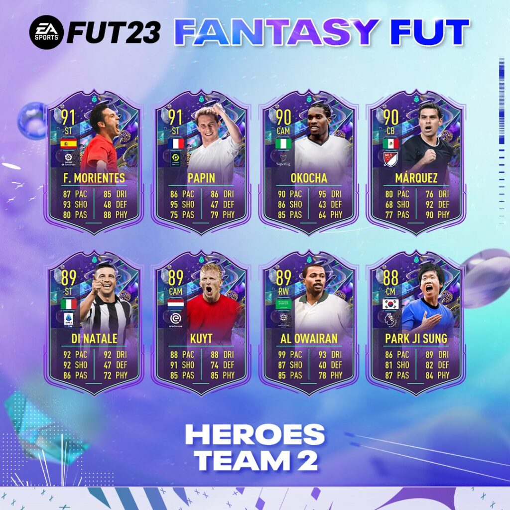 équipe 2 héros Fantasy FUT FIFA 23