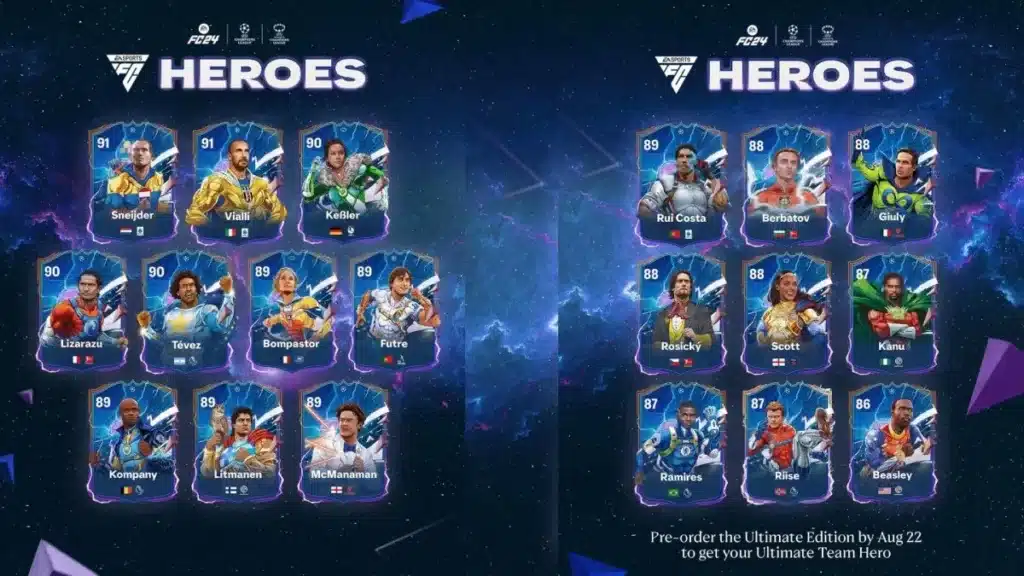 La liste complète des héros FC 24