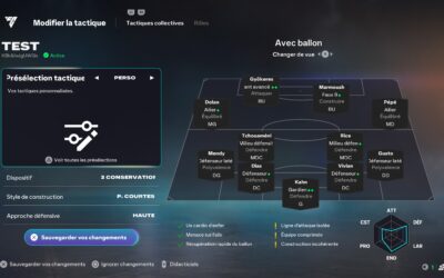 La Meilleure Tactique FC 26 en début de Jeu