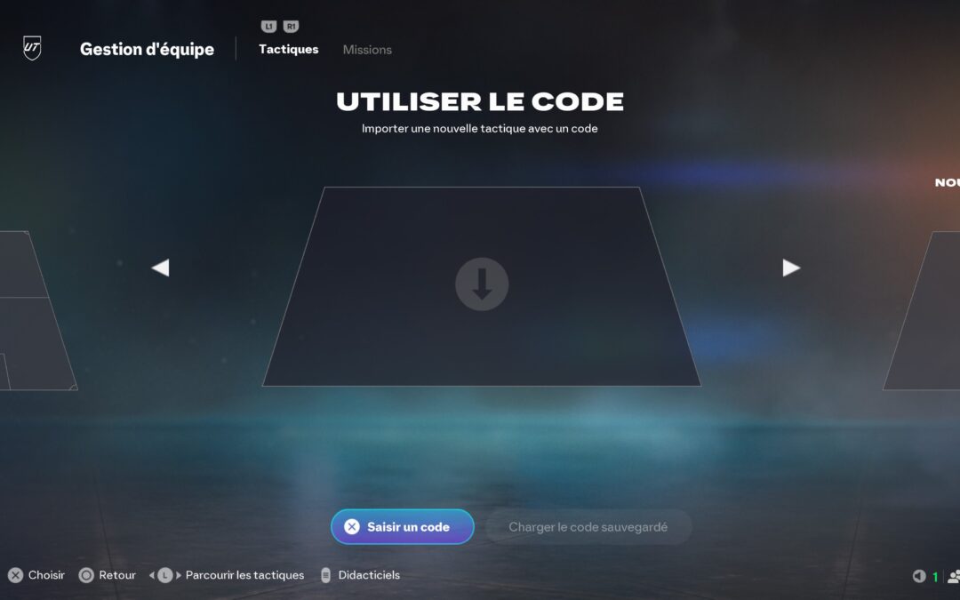 Comment utiliser un code tactique sur fc26